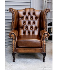 Chesterfield Queen Ann Wing Chairs & Sofa