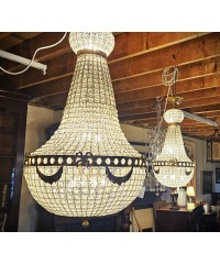 Biedermeier Style Basket Chandeliers