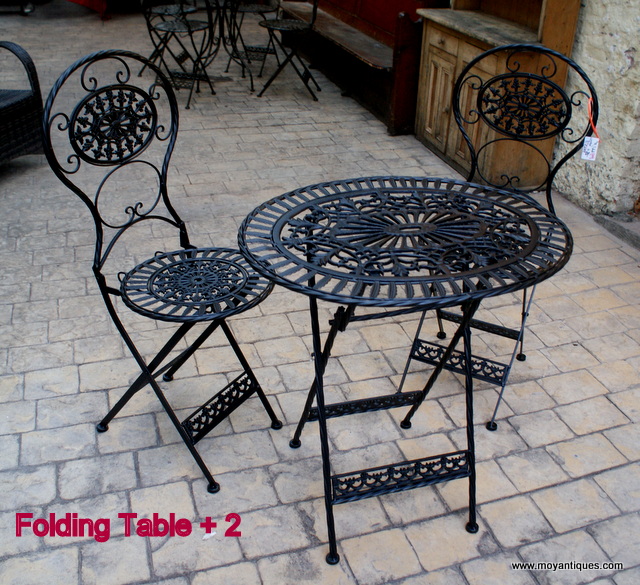Folding Table and 2 Chairs Moy Antiques