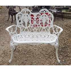 Garden Love seat White