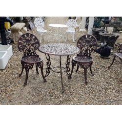 Garden Table & 2 Chairs Bronze