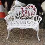 Garden Love seat White