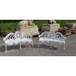 Garden Bench White