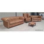 Chesterfield 3 2 1 stool ck Vintage Tan 