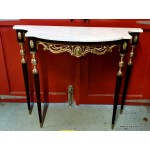 Marble Top Console With Brass SOLD
