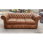 Chesterfield 3 Cracked Tan