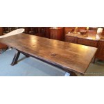 Irish Elm Wood Refectory Table