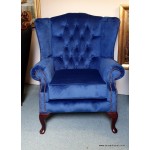 Chesterfield Queen Ann Sundance Midnight Blue