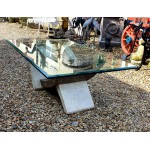 Marble Coffee Table Glass Top
