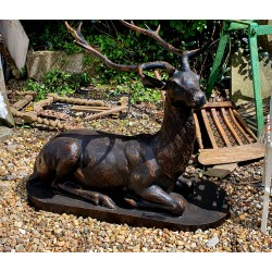 Cast Iron Reposing Stag