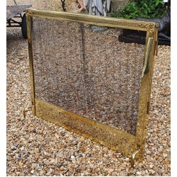 Brass Curtain Fire Screen SOLD