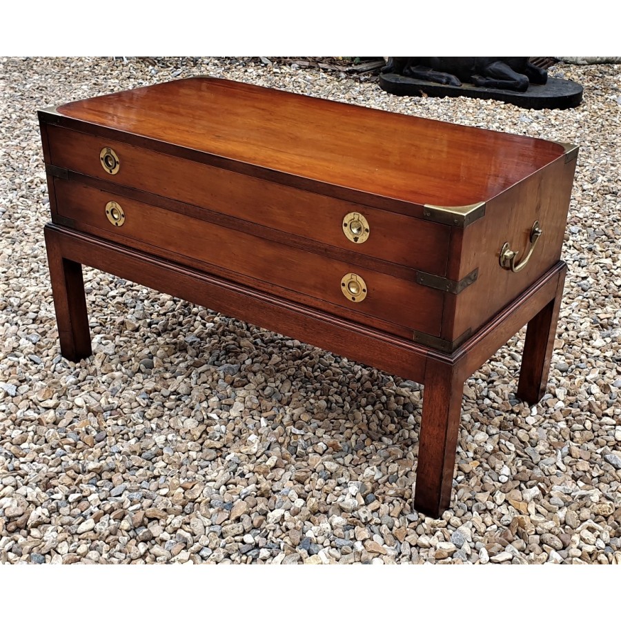 Campaign Style Table 20thC SOLD - Moy Antiques