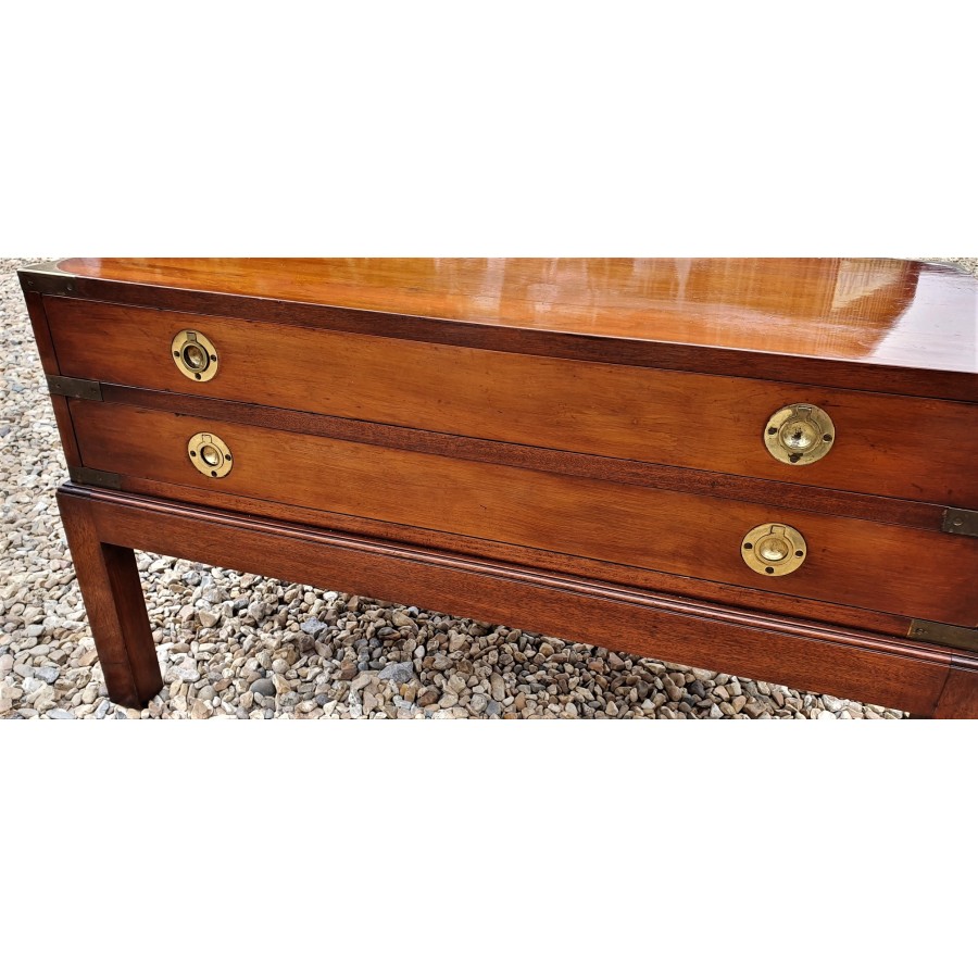 Campaign Style Table 20thC SOLD - Moy Antiques