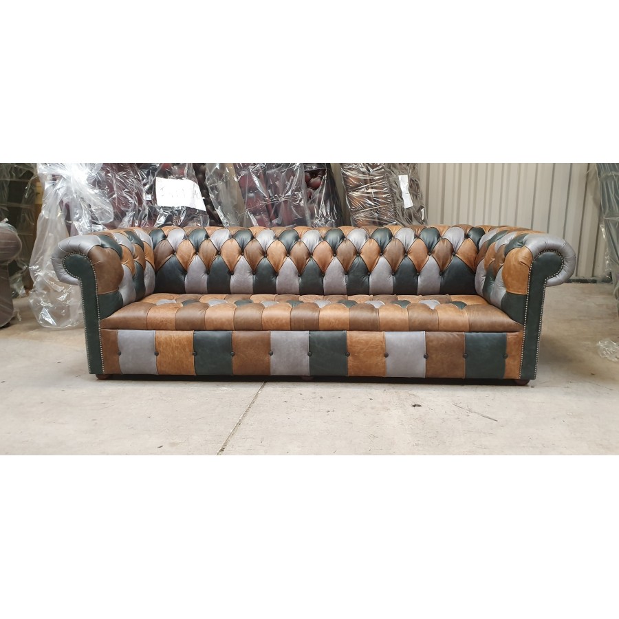 Patchwork 4 seater Chesterfield