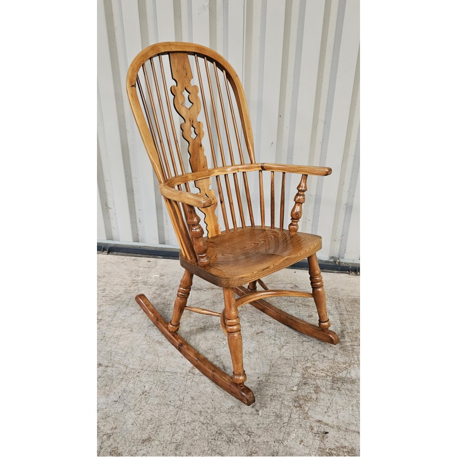 Windsor Elm wood Rocking Chair