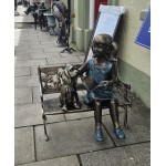 Girl with Dog Figure