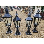 Street Light Tops Black Heavy Alloy Large 6 side