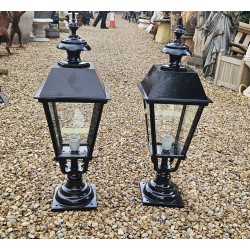 Street Light Tops Black Heavy Alloy Large 4 side