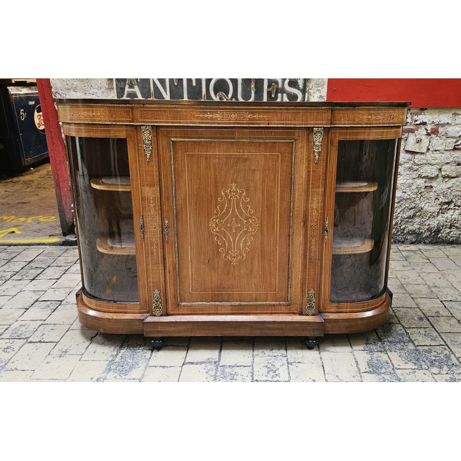 Walnut Victorian Credenza 
