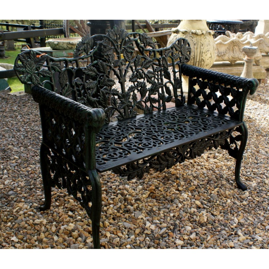Cast Iron Garden Bench 2 - Moy Antiques