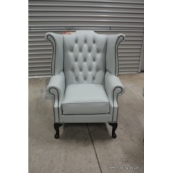 Chesterfield Wing Chair Grey