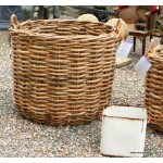 Cane Log Baskets Round