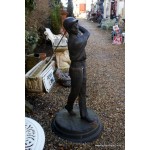 Golfer Statue Cast Iron