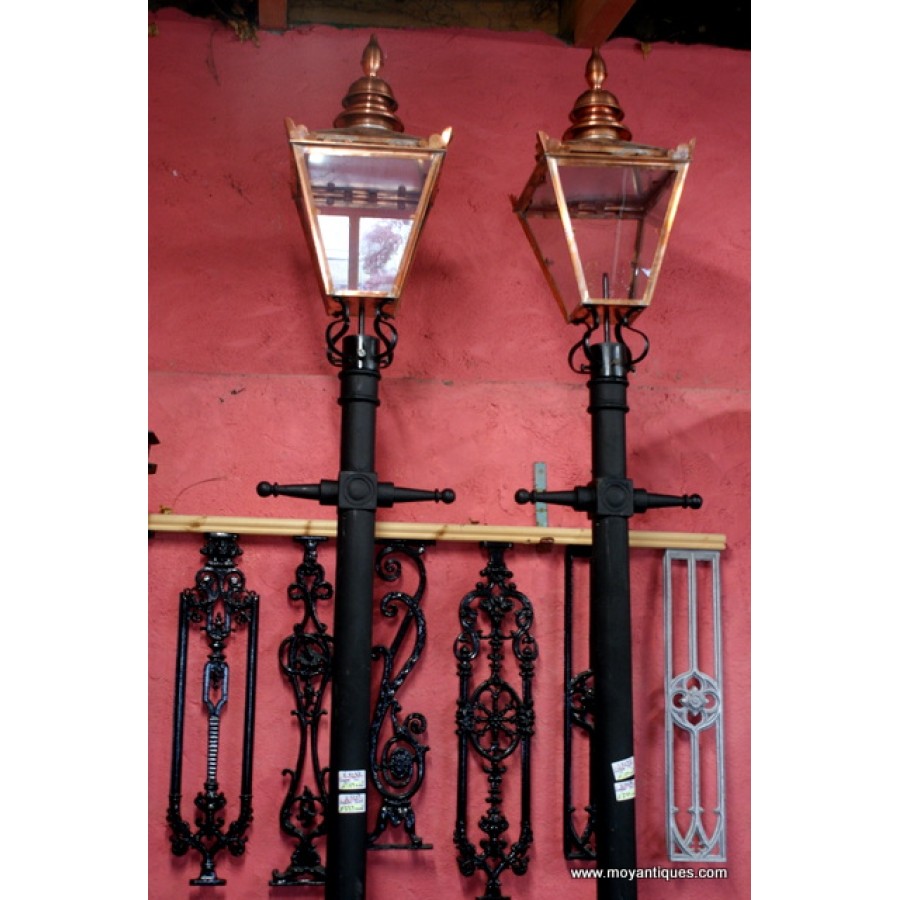 Cast Iron Ladder Bar Street Lights Moy Antiques