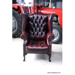 Chesterfield Wing Chair Button seat