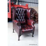 Chesterfield Wing Chair Button seat