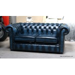 Chesterfield Blue 2 seater