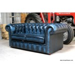 Chesterfield Blue 2 seater