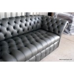 Chesterfield Sofa Charlemont 3 seat Grey