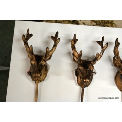 Coat Hooks Single Stag