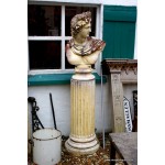 Apollo Bust on Column