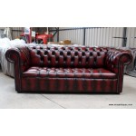 Chesterfield Sofa Button Seat Oxblood