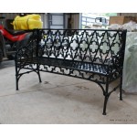 Gothic Garden Bench Black