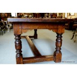 19thC. Figured Elm Refectory TableSOLD