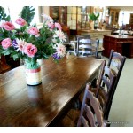 19thC. Figured Elm Refectory TableSOLD