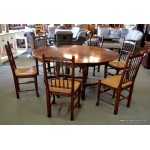 Oak Round Dining Suite NOW SOLD