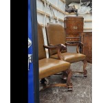 Pair Victorial Oak Chairs NOW SOLD