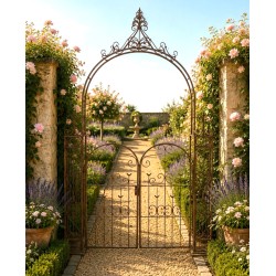 Gates with Arch Rustic