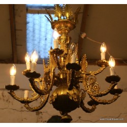 Brass Ormolu Chandelier