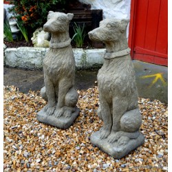 Pair French Hairy Hounds