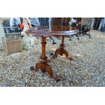 Burr Walnut Low Oval Table