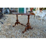 Burr Walnut Low Oval Table