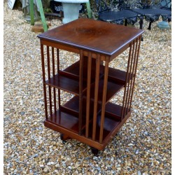 Revolving Bookcase Edwardian SOLD