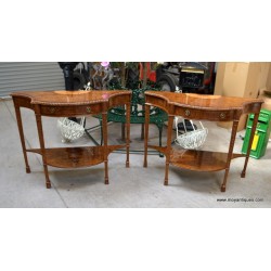 Console Table Burr Walnut NOW SOLD