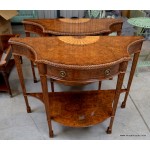 Console Table Burr Walnut NOW SOLD