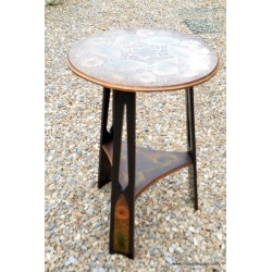 Art Nouveau Pokerwork Table SOLD